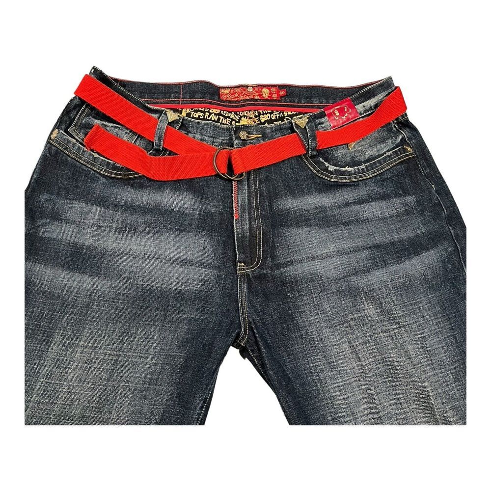 Vintage Baggy Y2K Stash House Denim‎ Jeans size 40 Distressed style RN 0100964 - Picture 11 of 16